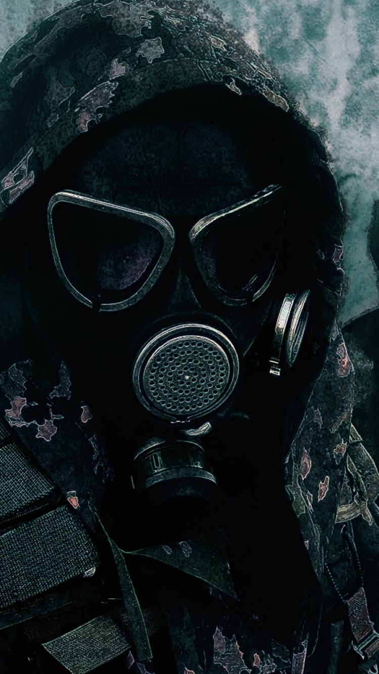 iPhone 6s Military Gas Mask Wallpaper Id