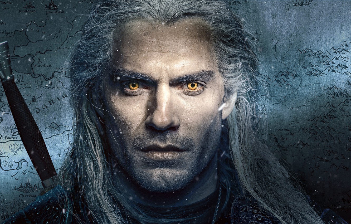 Wallpaper Eyes The Series Witcher Henry Cavill