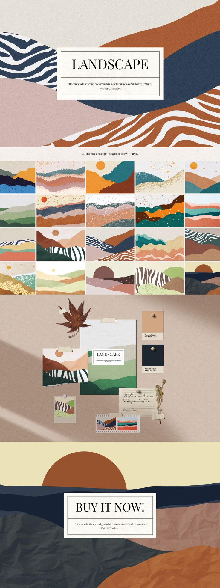 Abstract Landscape Background Wallpaper