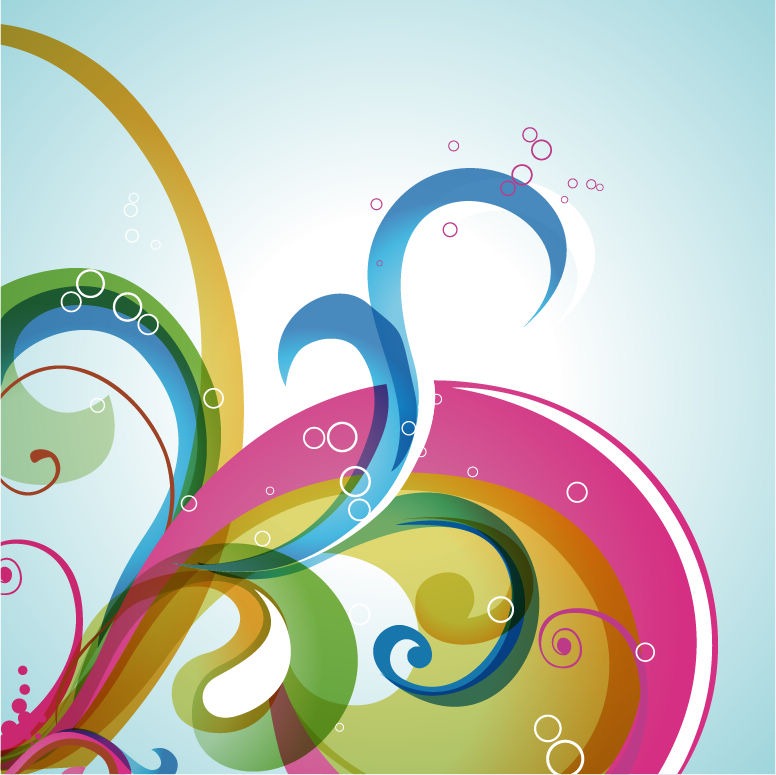 Name Abstract Swirl Vector Background