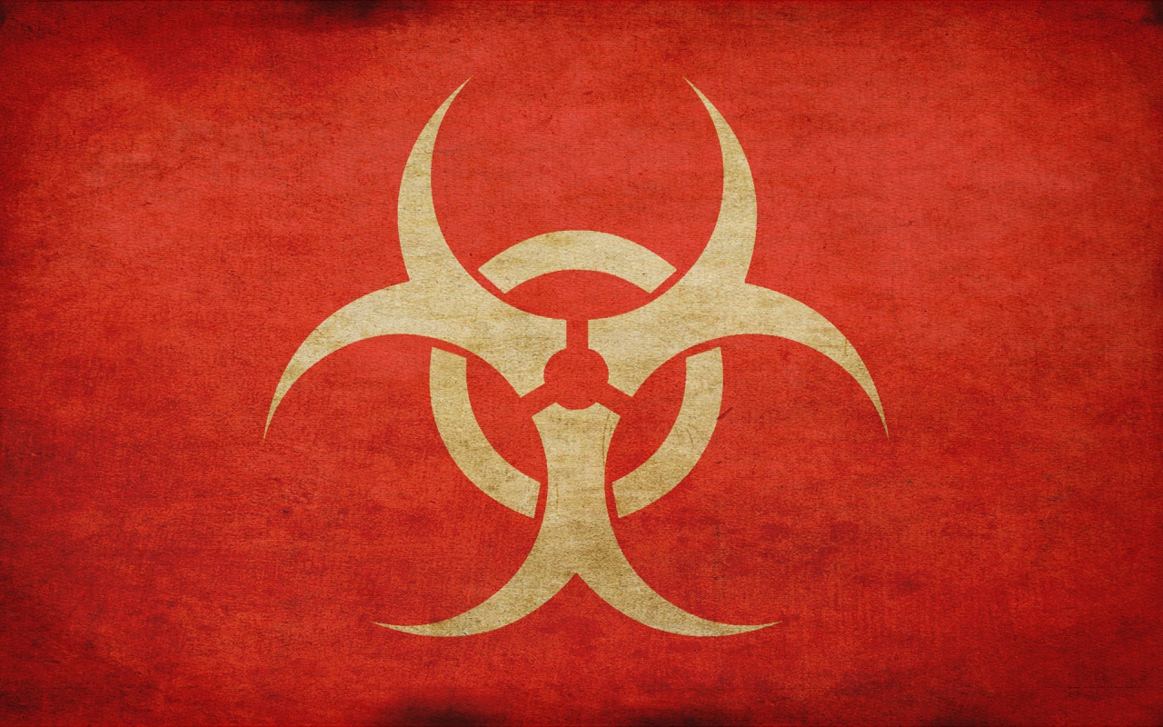 Biohazard Warning Signs Logo HD Wallpaper Background