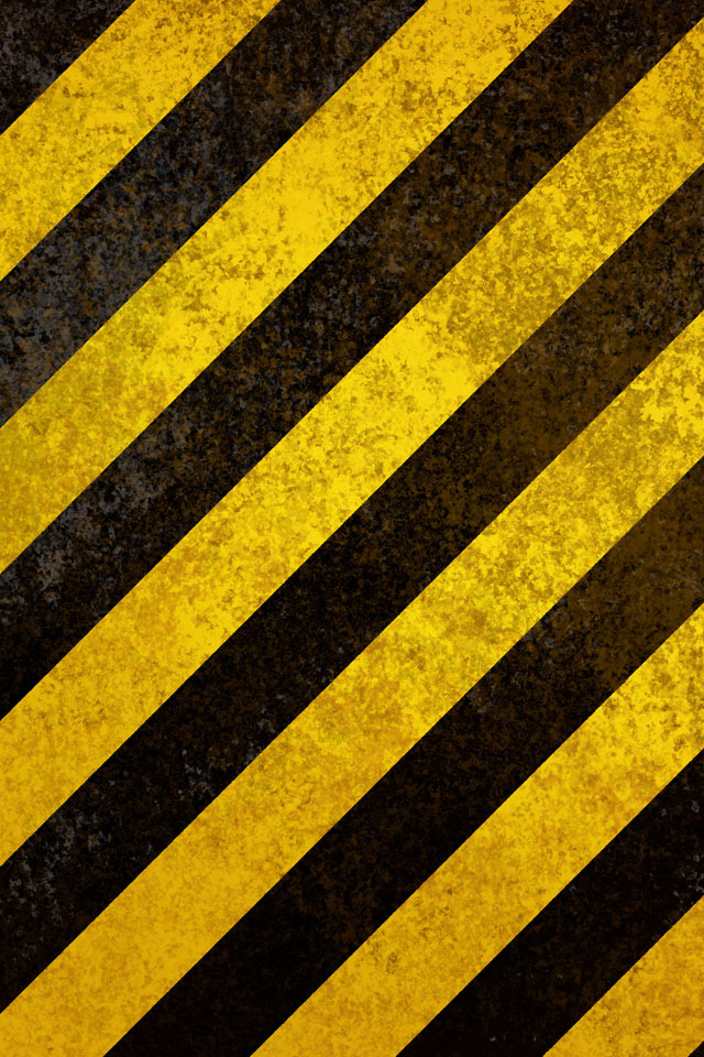 Warning Stripes iPhone Wallpaper HD