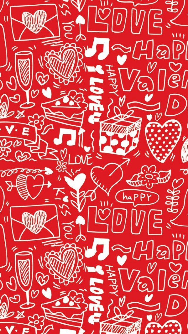 Happy Valentines iPhone 5s Wallpaper