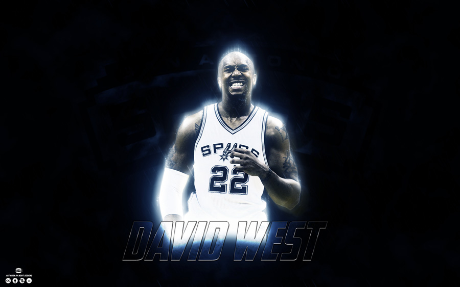 Wallpaper Of David West In San Antonio Spurs Jersey Full Size Can