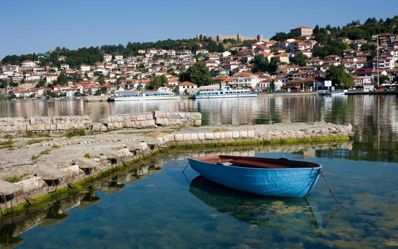 HD Harbor In Macedonia Wallpaper