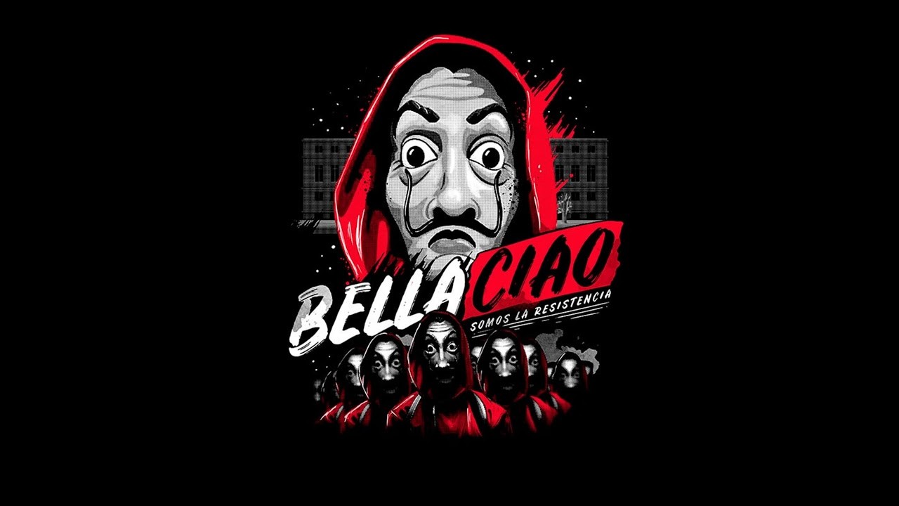 🔥 Download Money Heist Poster Bella Ciao Logo Design Art Girly Drawings ...