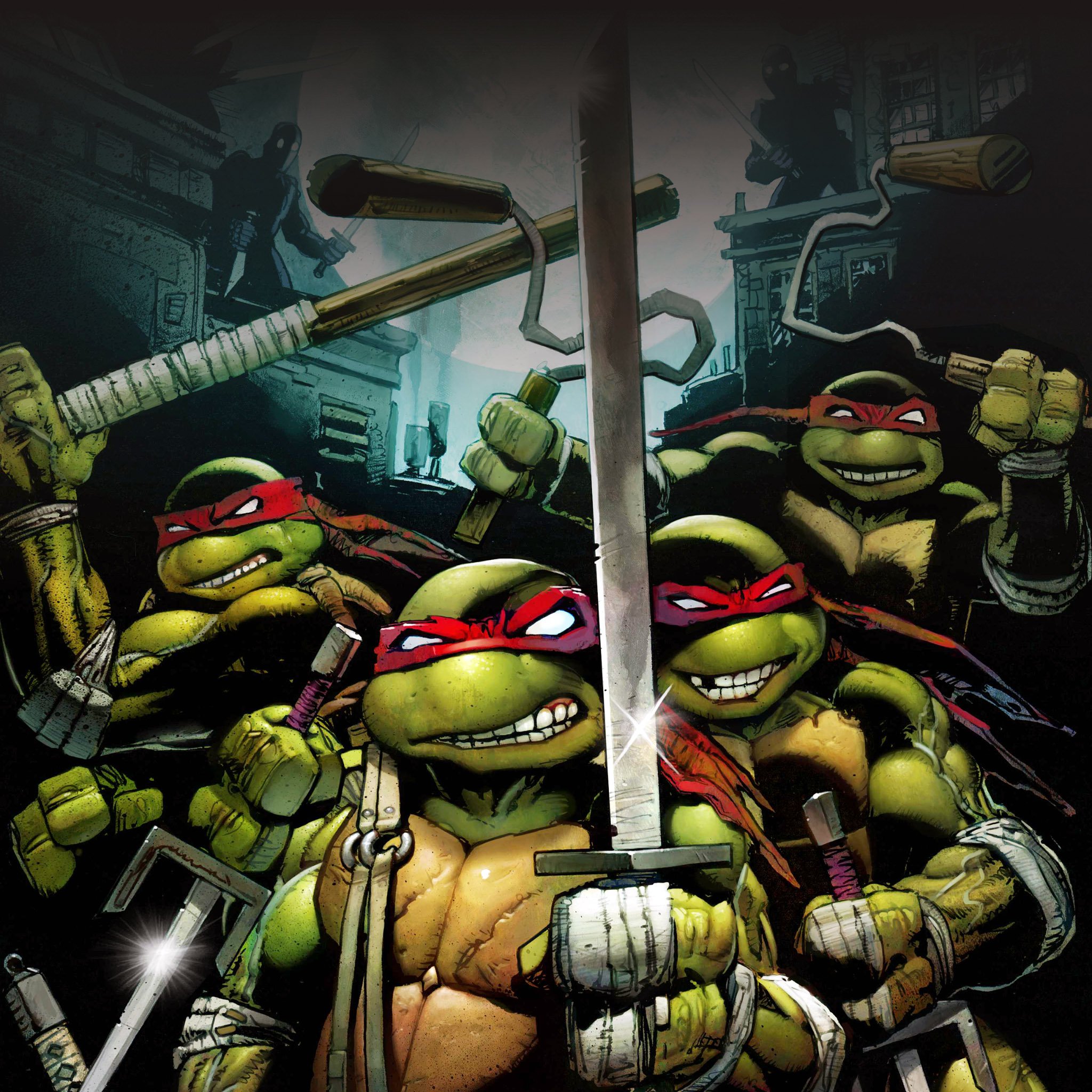 Teenage Mutant Ninja Turtles Parallax HD iPhone iPad Wallpaper