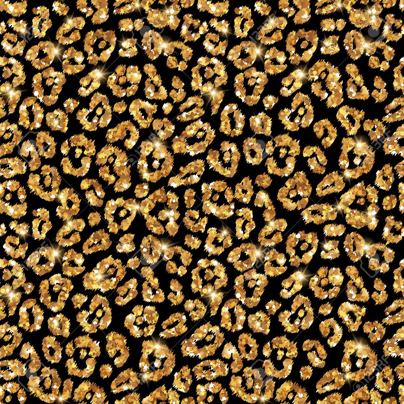 List Picture Glitter Black Leopard Print Wallpaper Excellent