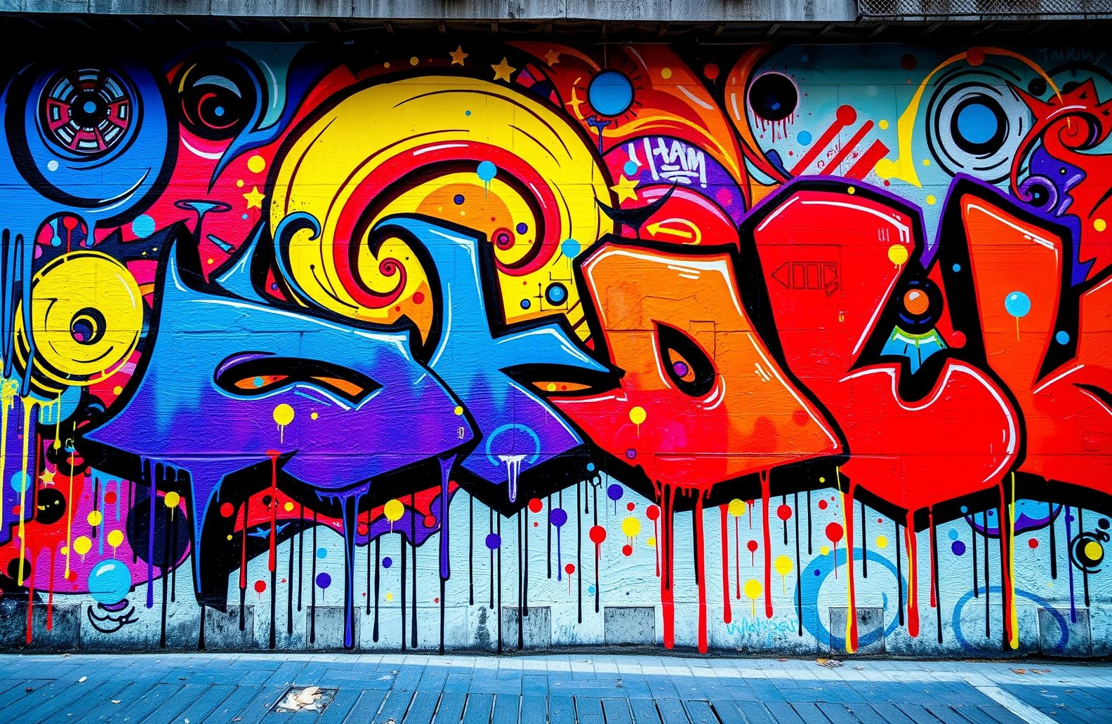 Abstract Graffiti Wallpaper