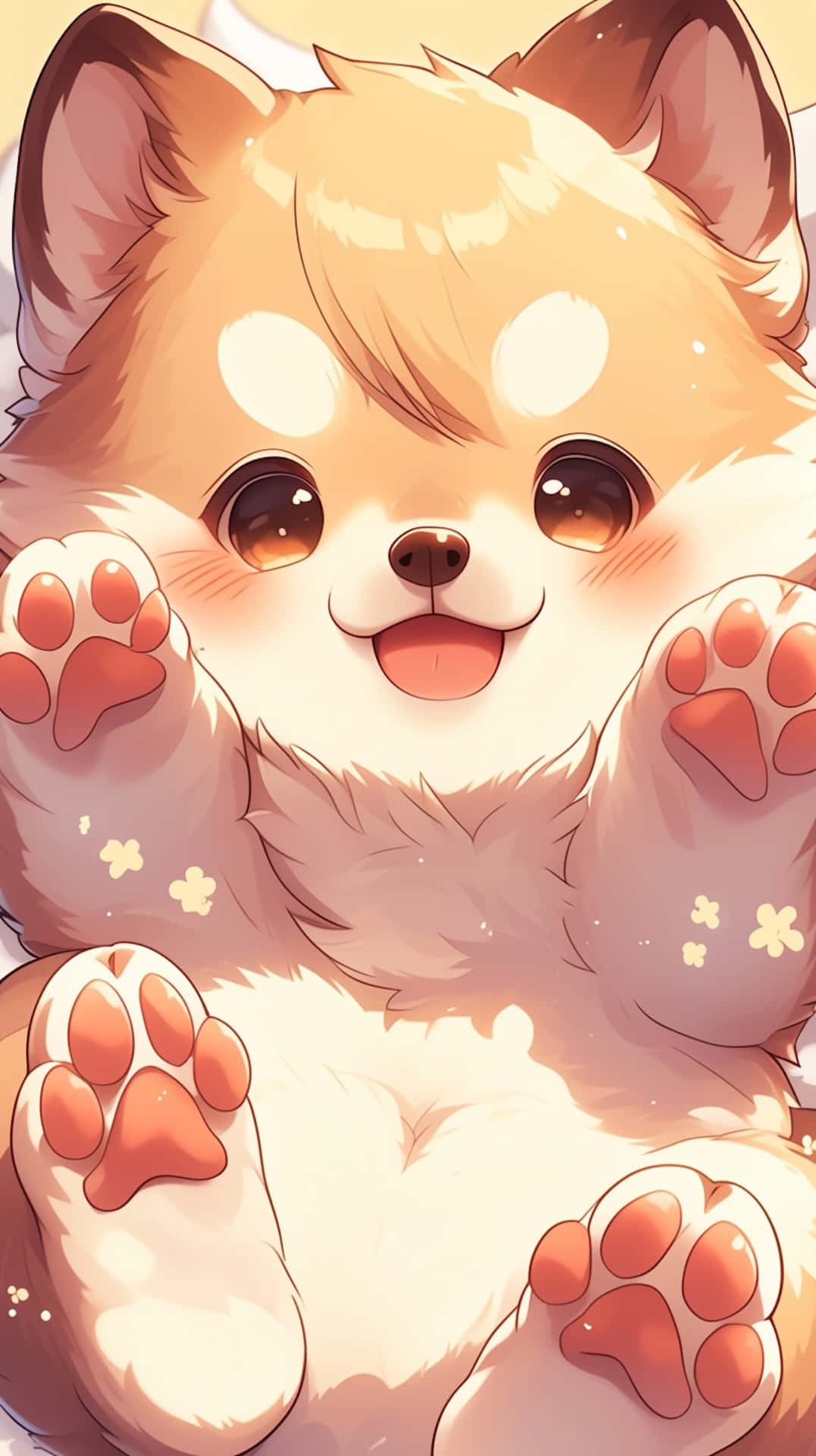 Cute Puppy Anime Wallpaper