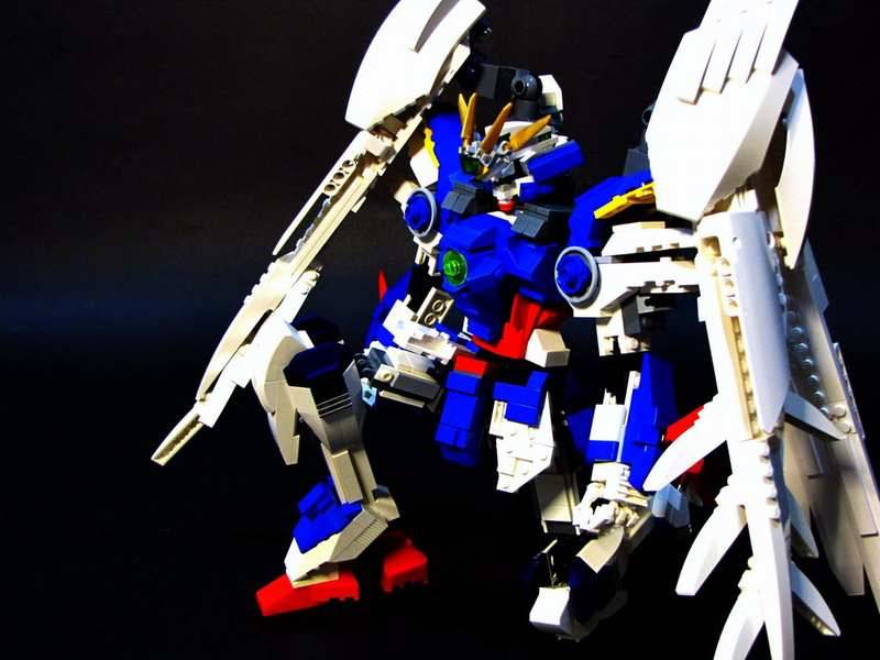 Gundam Wing Zero Custom Lego Kneel Wallpaper