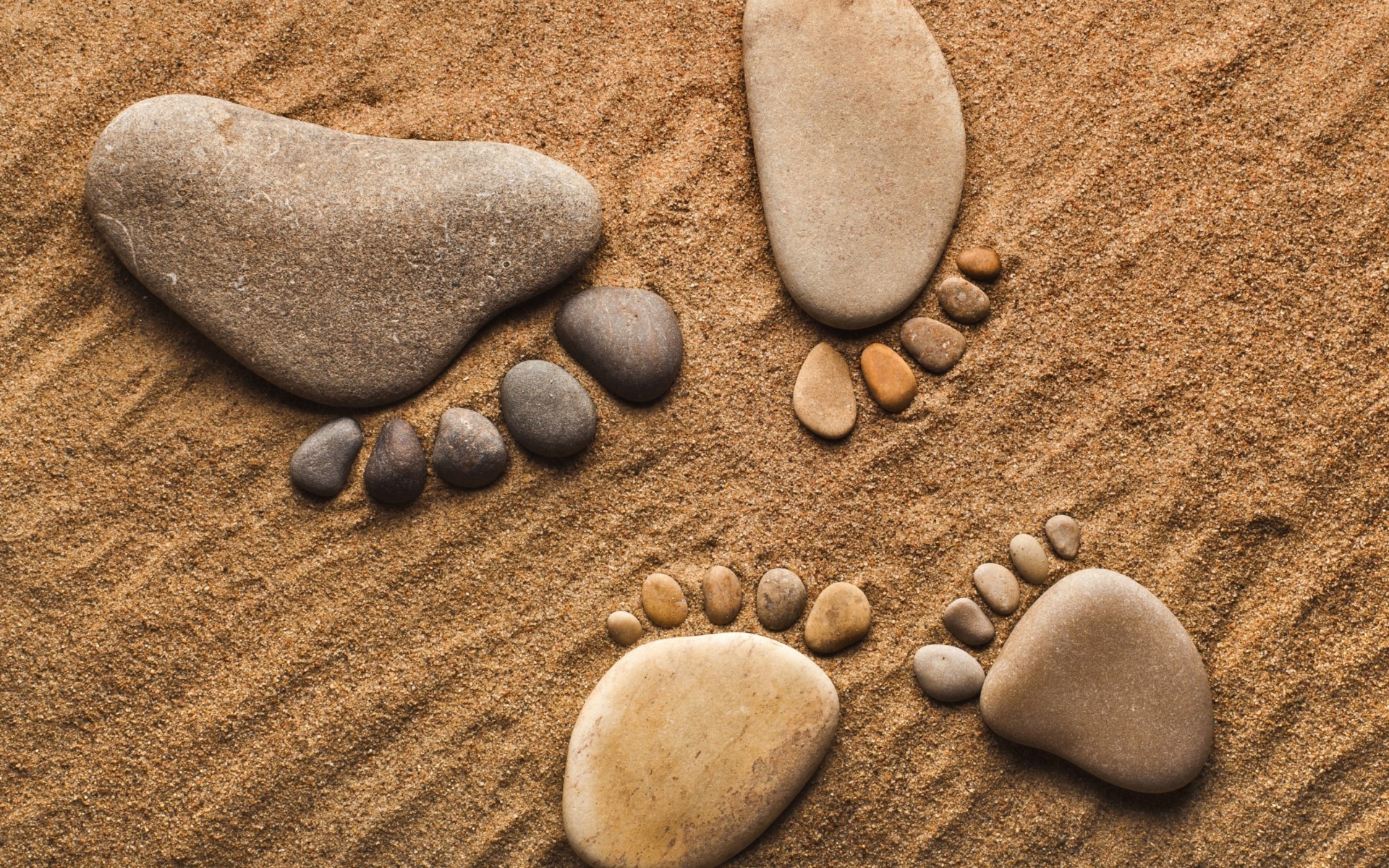 Stones Pebbles Feet Legs Sand Hang Ten Bokek Mood Zen Wallpaper