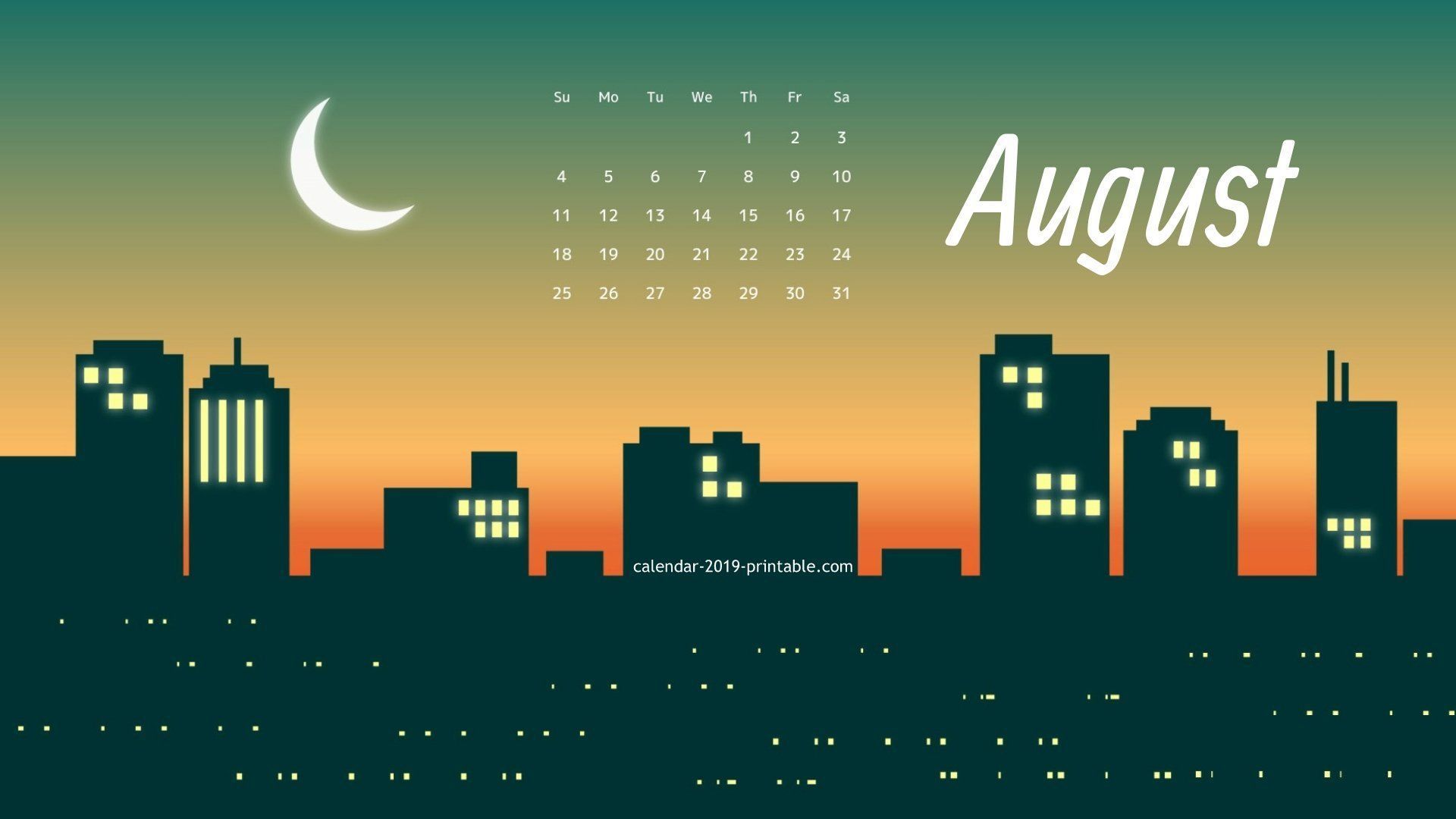 August Calendar Wallpaper August2019 2019calendar
