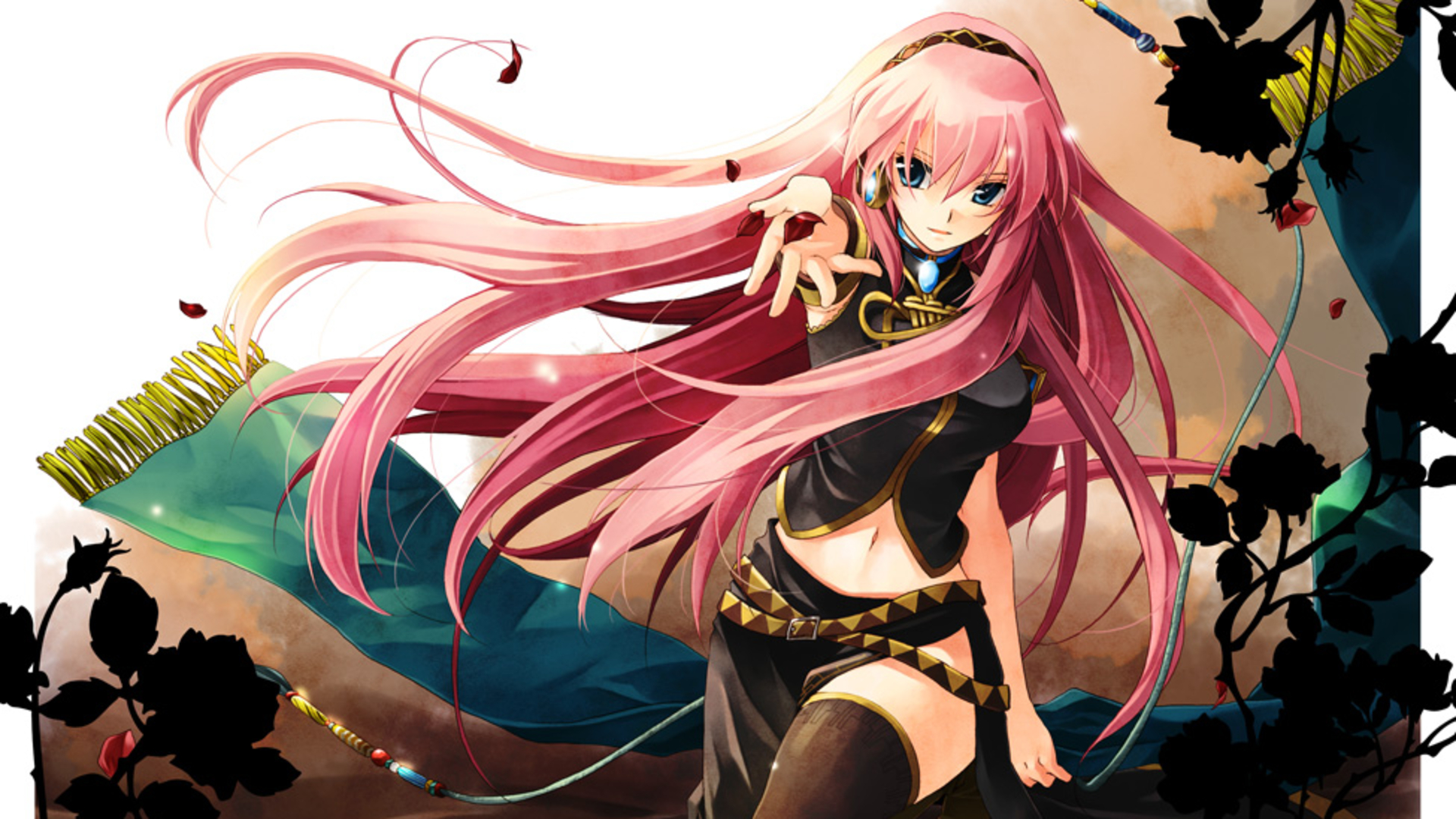 Megurine Luka Background Android Red