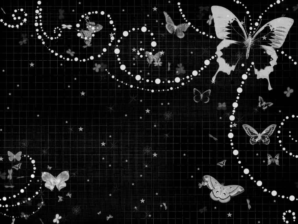 Black Butterfly Background Wallpaper
