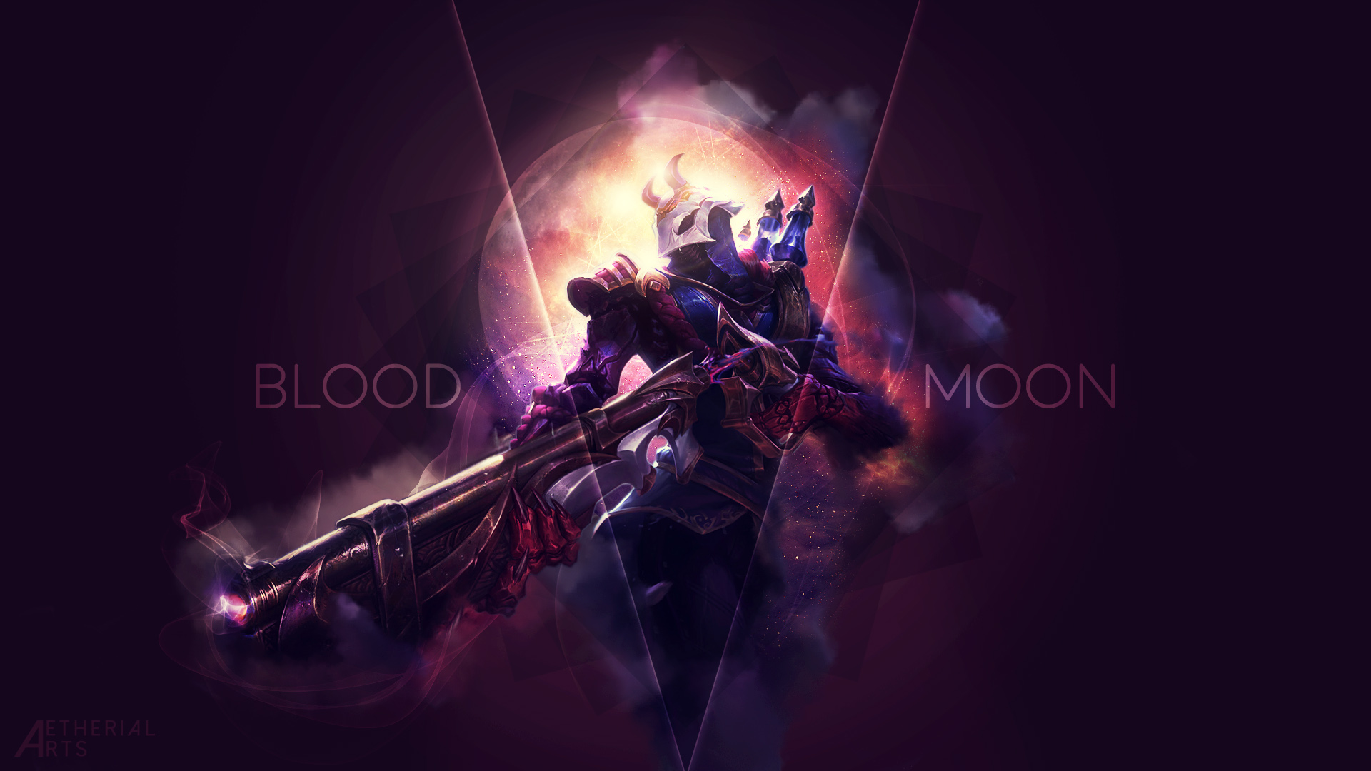 Blood Moon Jhin By Aetherialarts HD Wallpaper Background