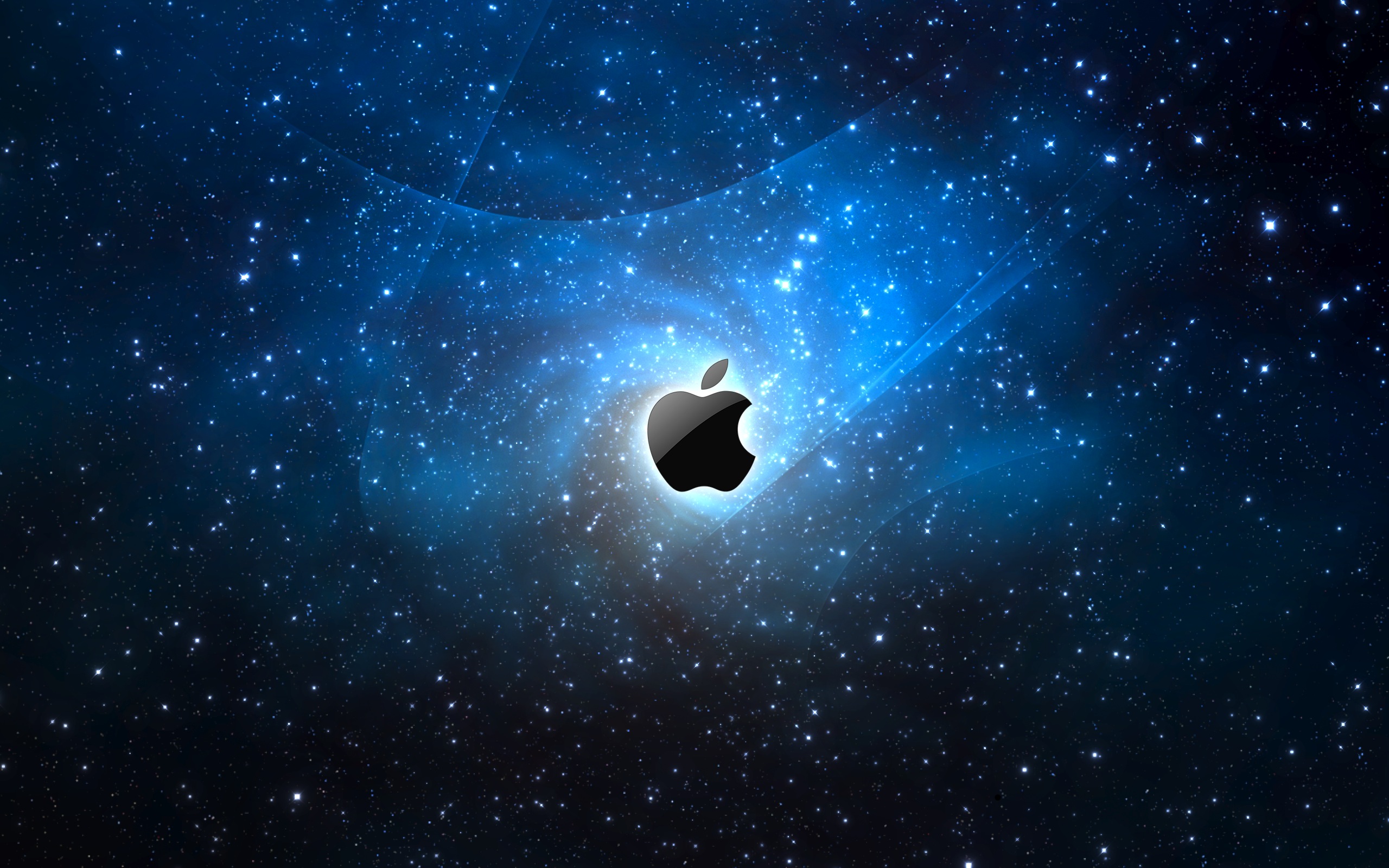 2560x1600 Space Apple logo desktop PC and Mac wallpaper 2560x1600