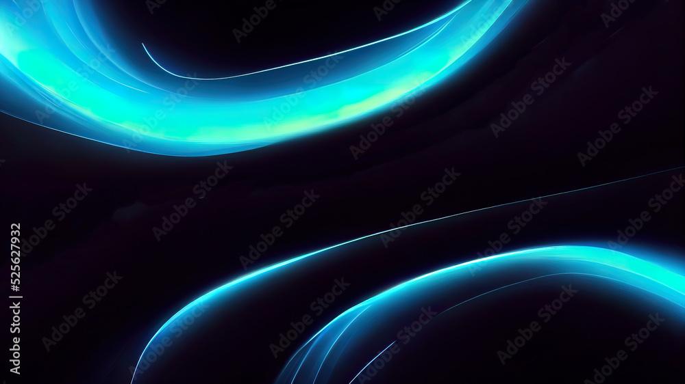 Blue Light In Space Wallpaper Plasma Textured Strings
