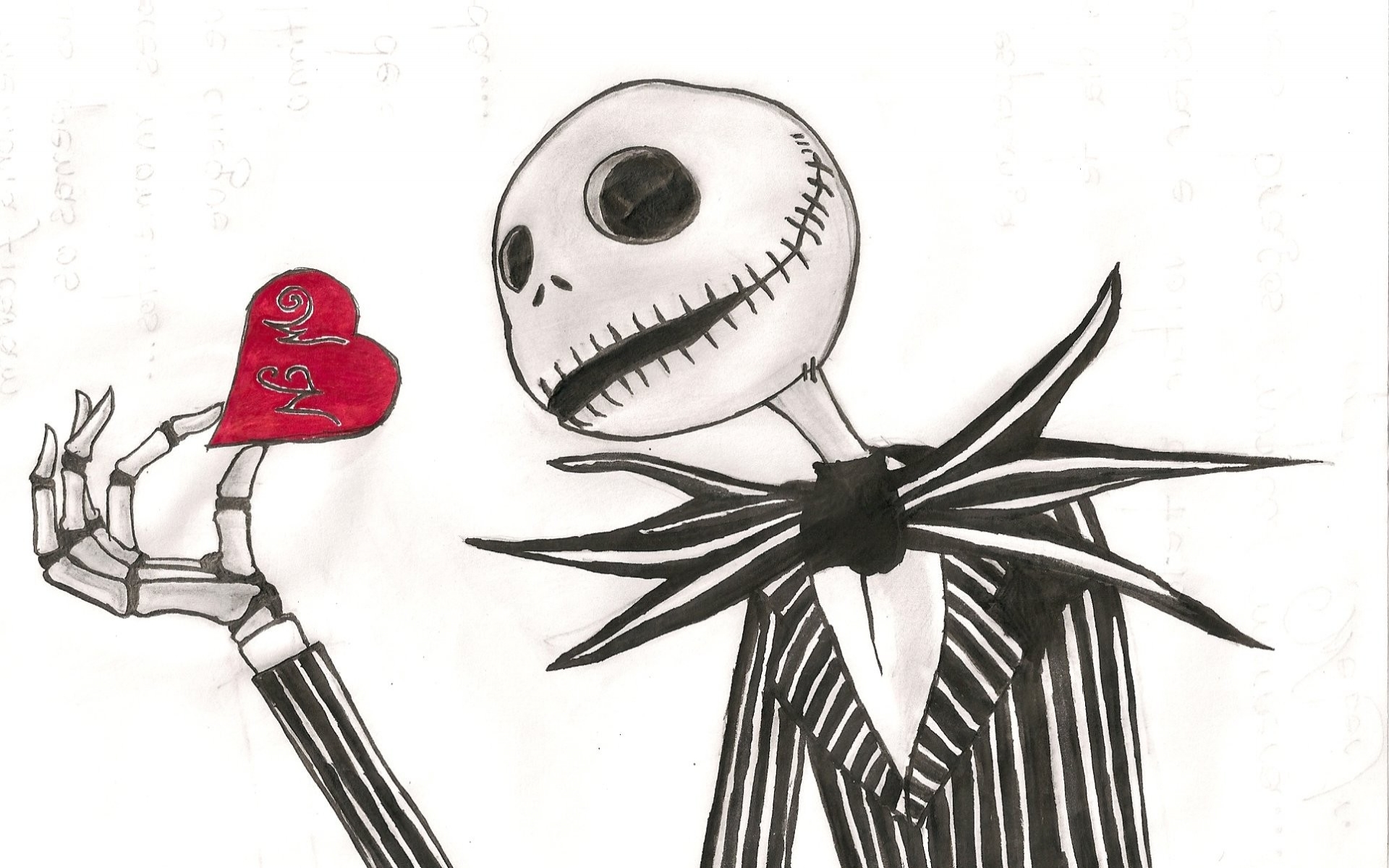 Before Christmas Dark Skull Love Romance Mood Art Wallpaper Background