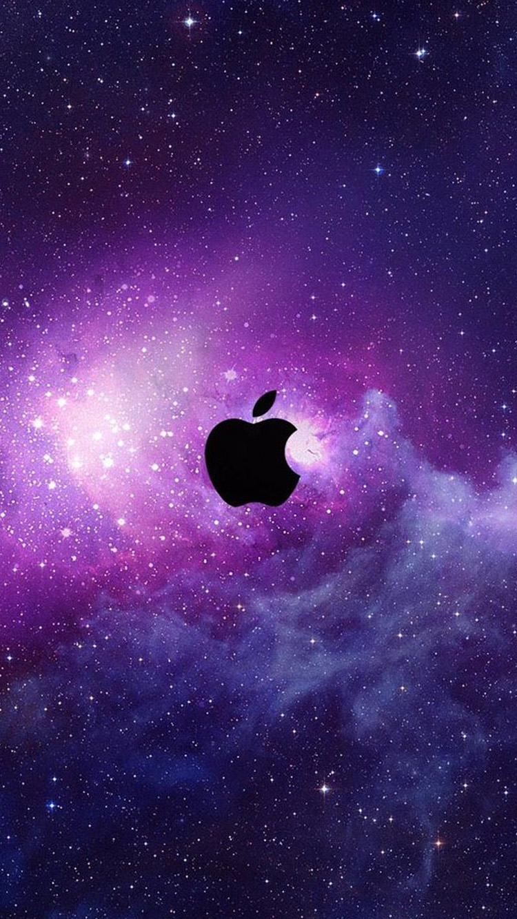 Space Apple Logo iPhone Wallpaper HD