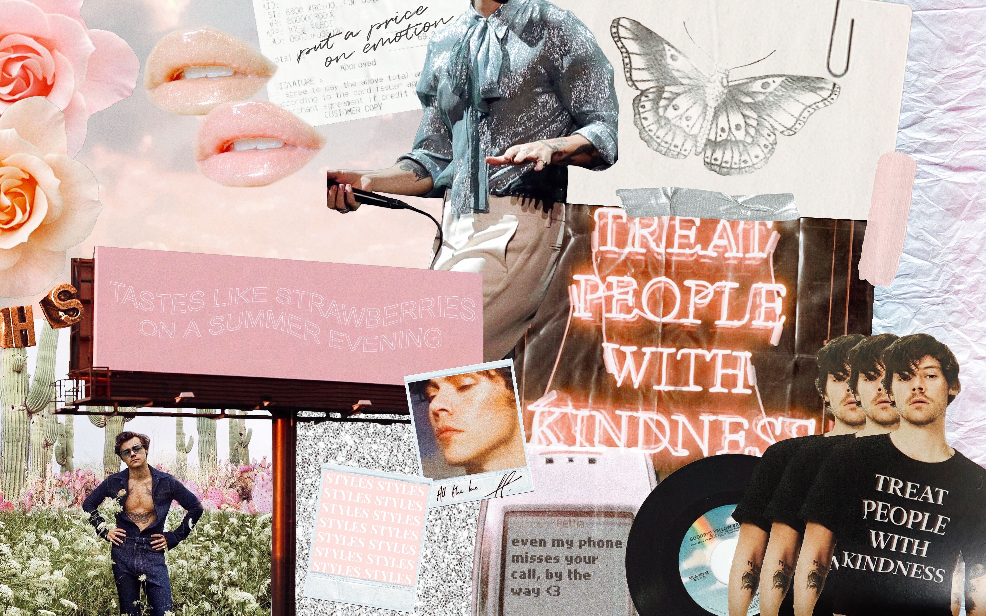 Harry Styles Mac Wallpaper Collage