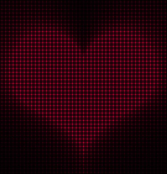 Black Background With Red Heart