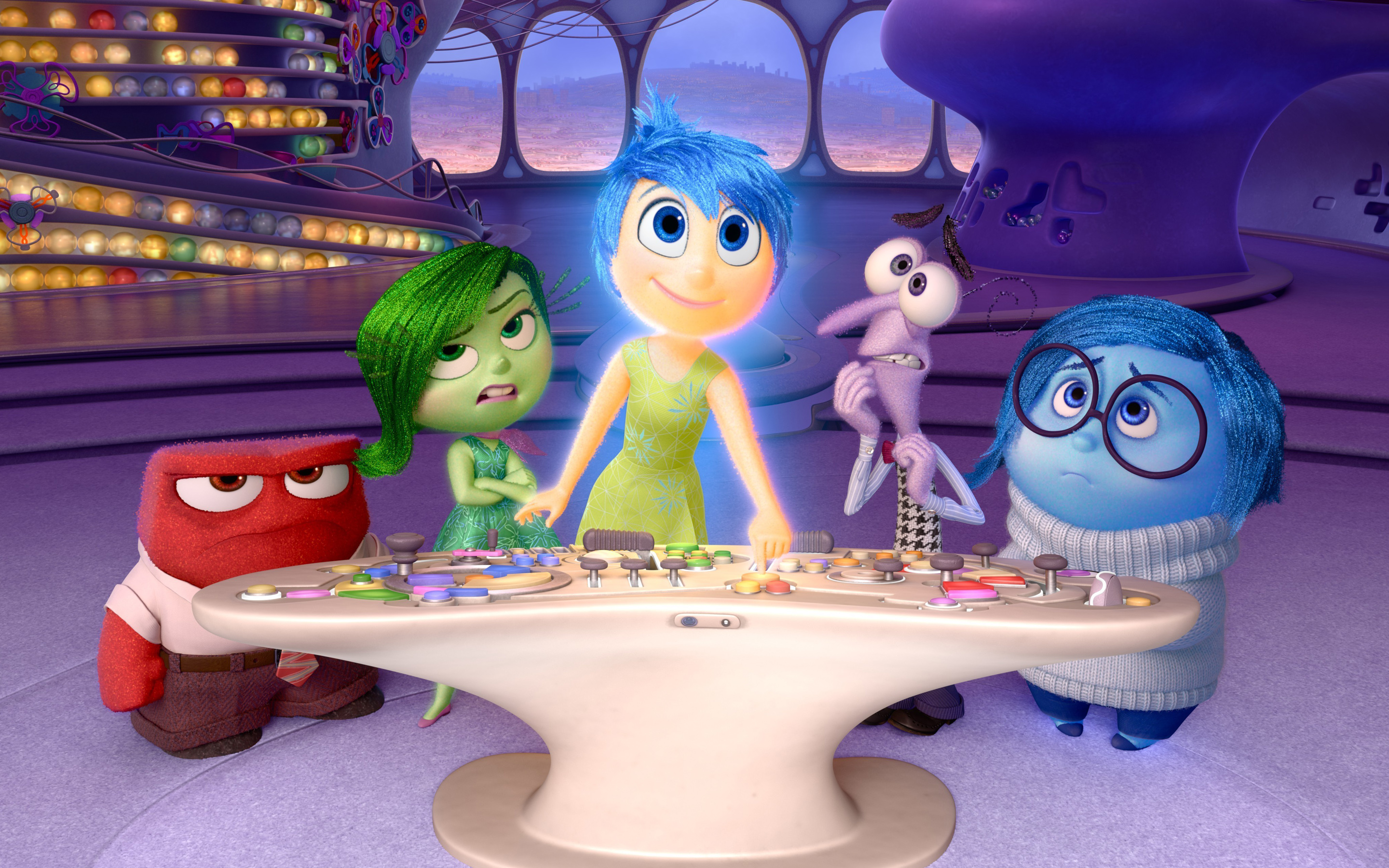 Inside Out Anger Disgust Joy Fear Sadness Wallpapers HD Wallpapers 2880x1800