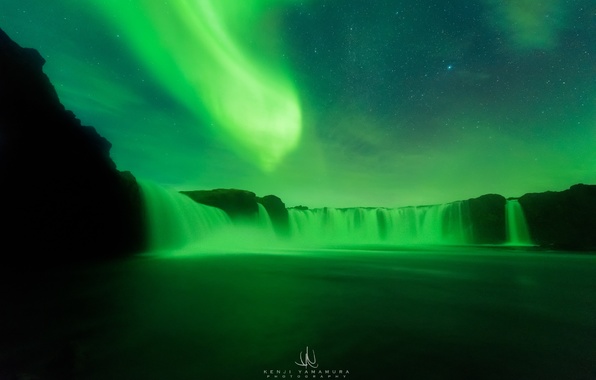 Wallpaper Kenji Yamamura Photographer Iceland Waterfall Northern