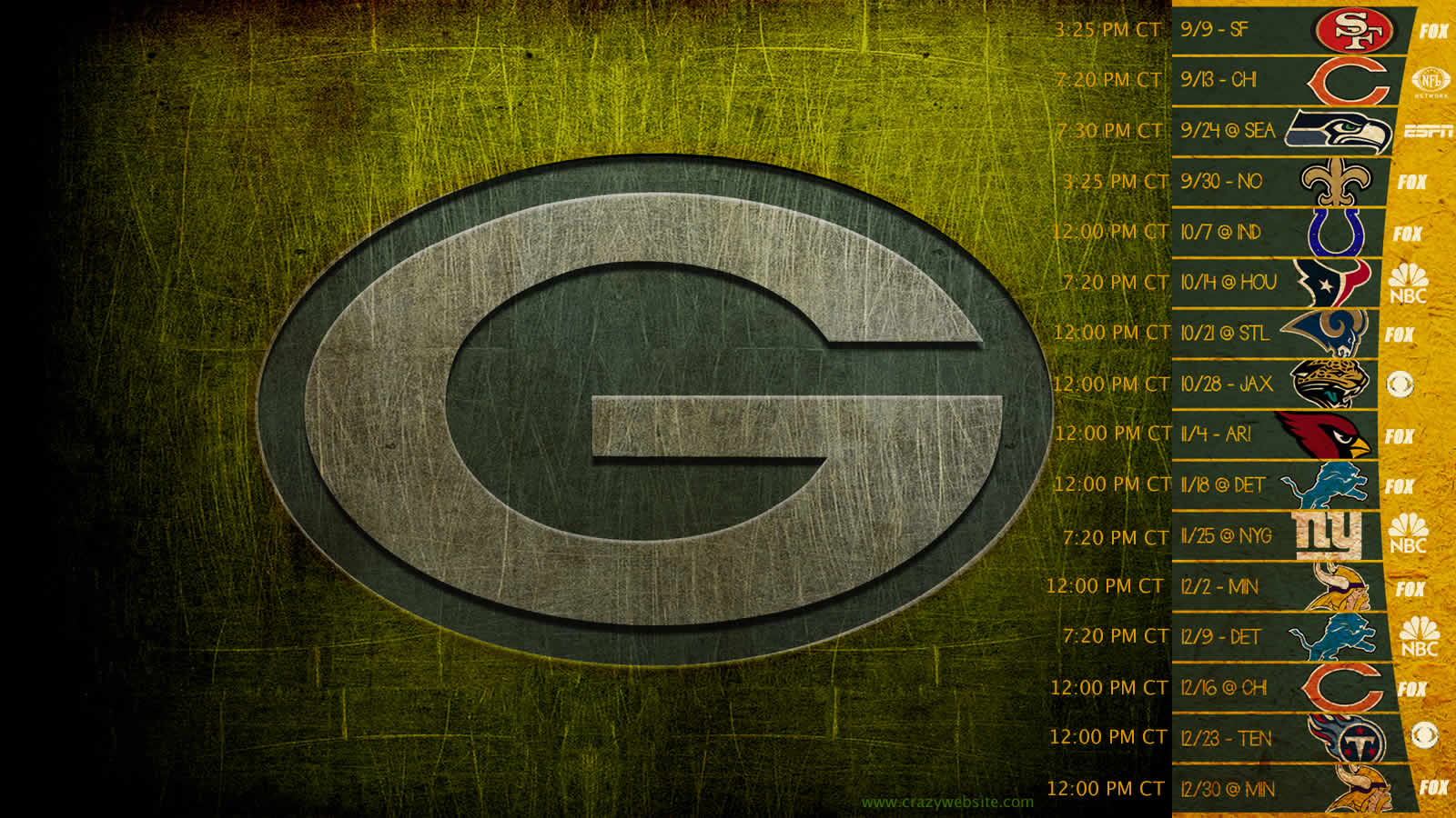 Nfl Football Team The Chicago Bears Detroit Lions Green Bay Packers