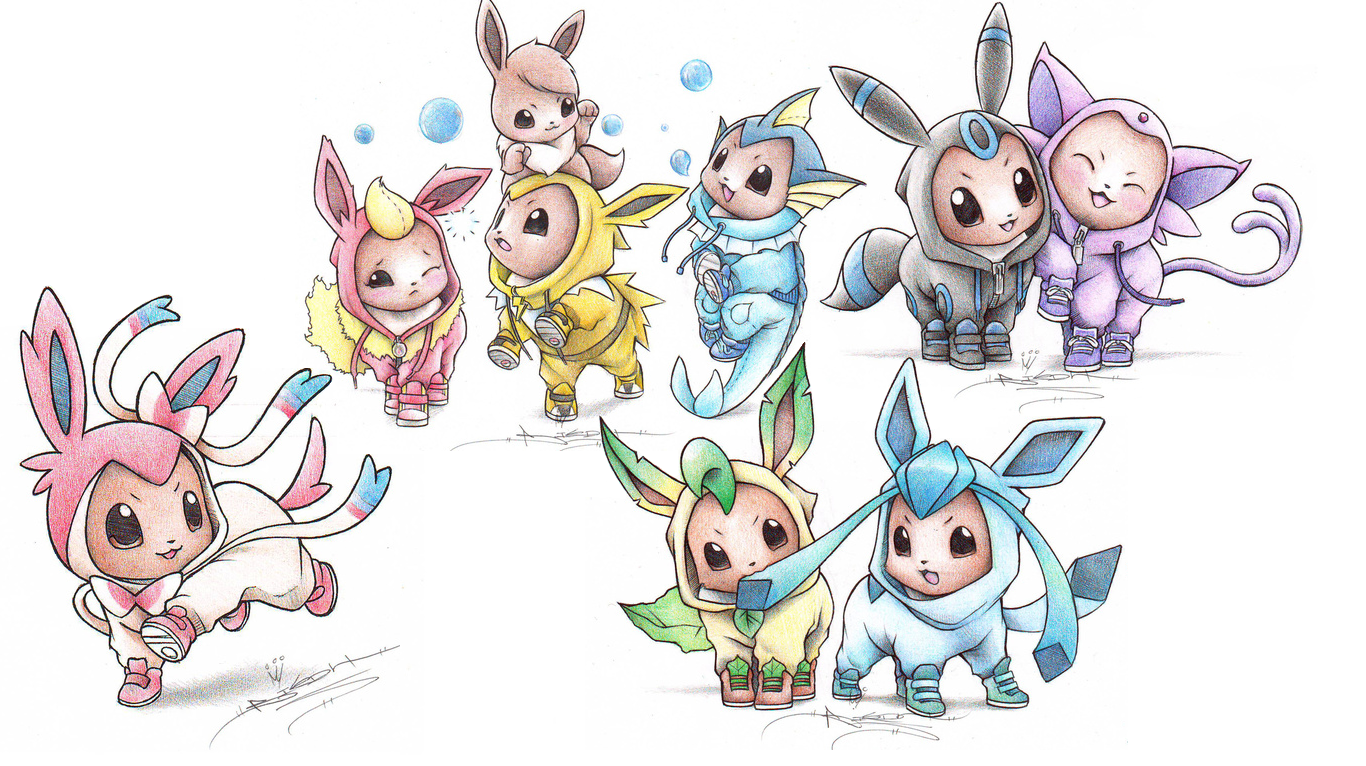 Pokemon Eevee Evolutions Wallpaper WallpaperSafari