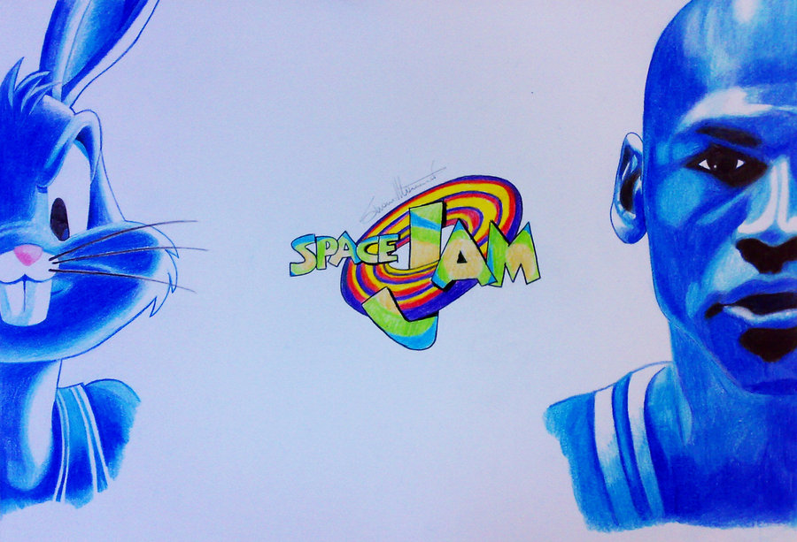 Space Jam Micheal Jordan And Bugs Bunny By Simone93