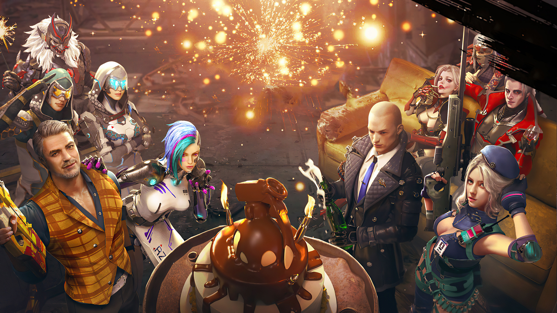 Garena Fire Anniversary Laptop Full HD 1080p 4k Wallpaper