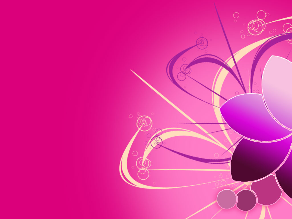 Beautiful Pink Flower Ppt Background For Your