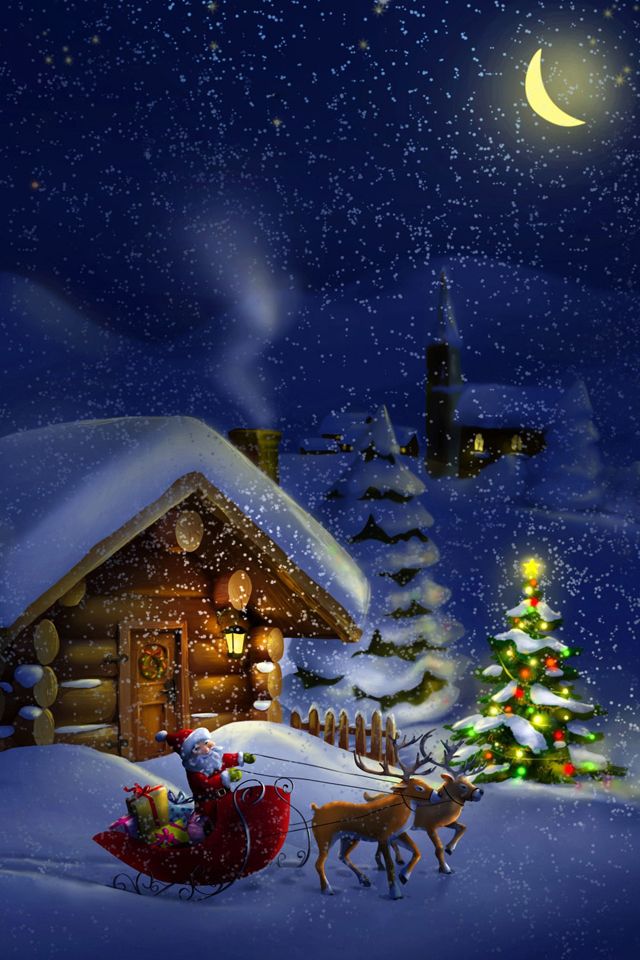 Santa North Pole Wallpaper Christmas