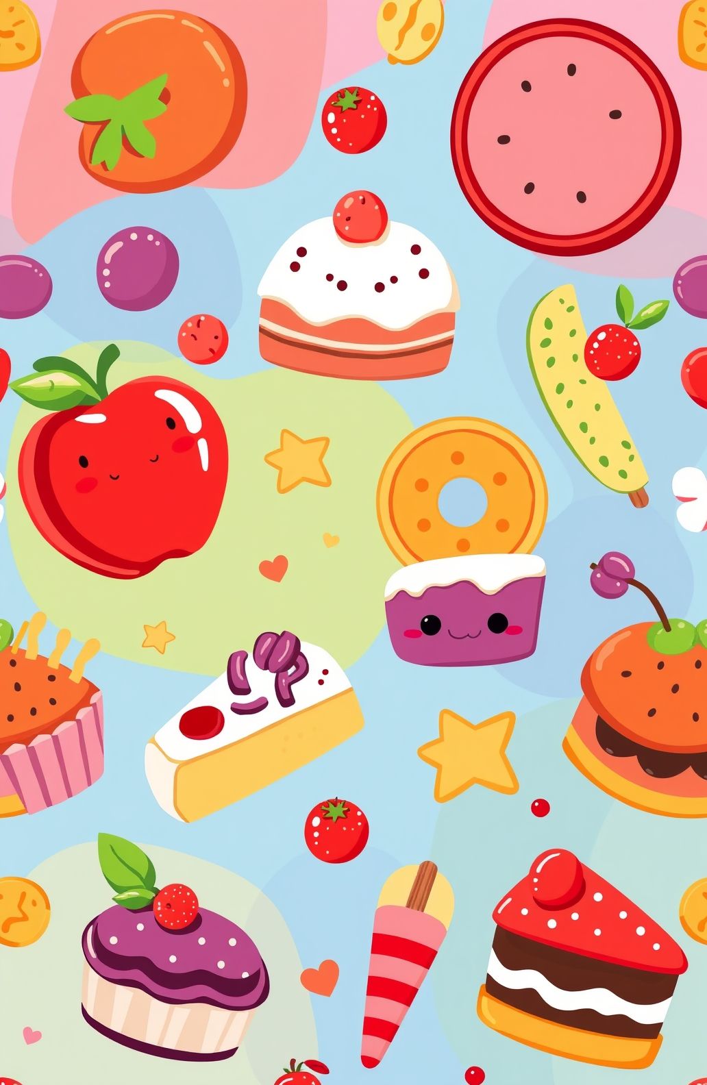 Cartoon Food Wallpaper