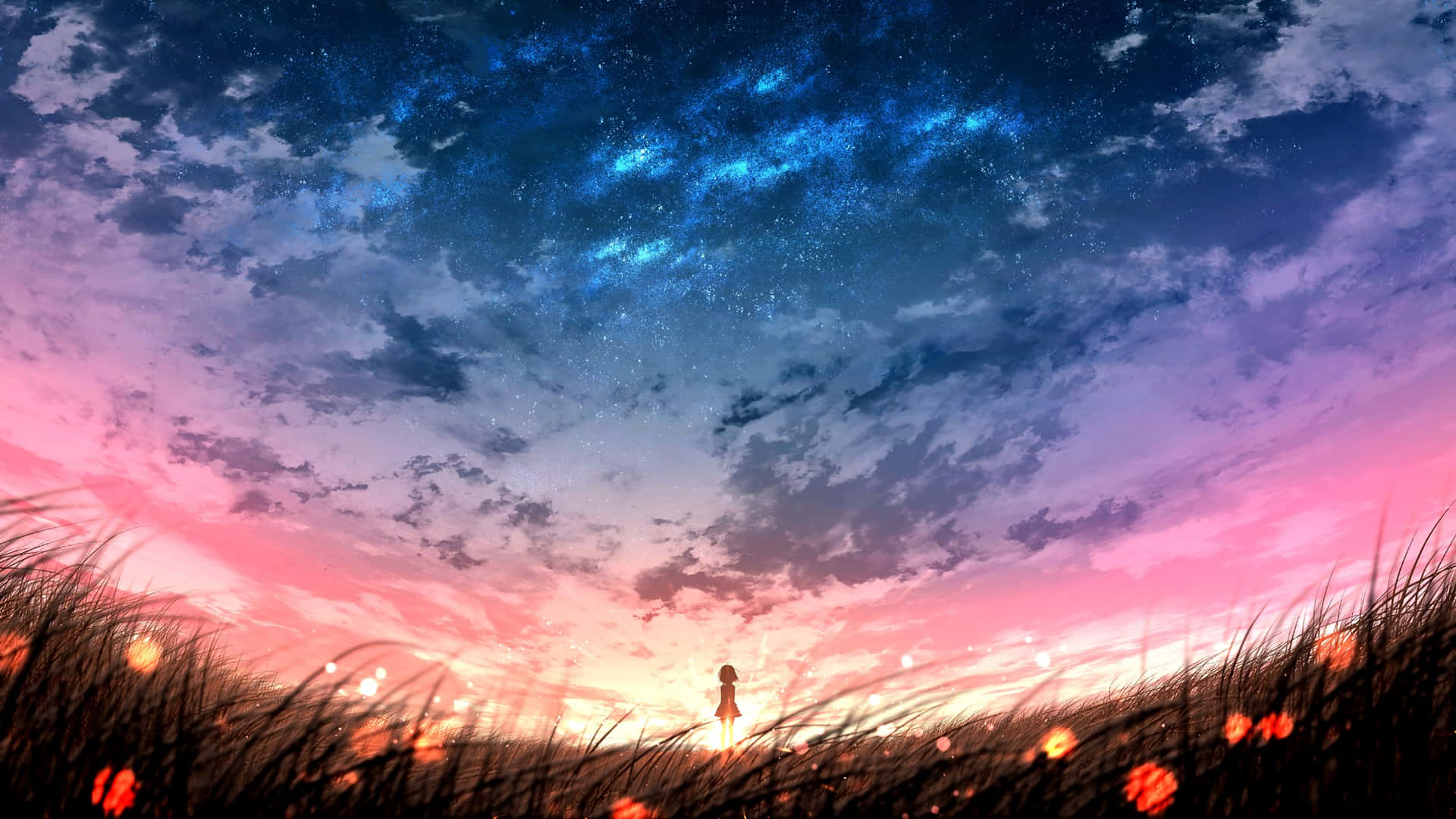 Anime Sunset Wallpaper