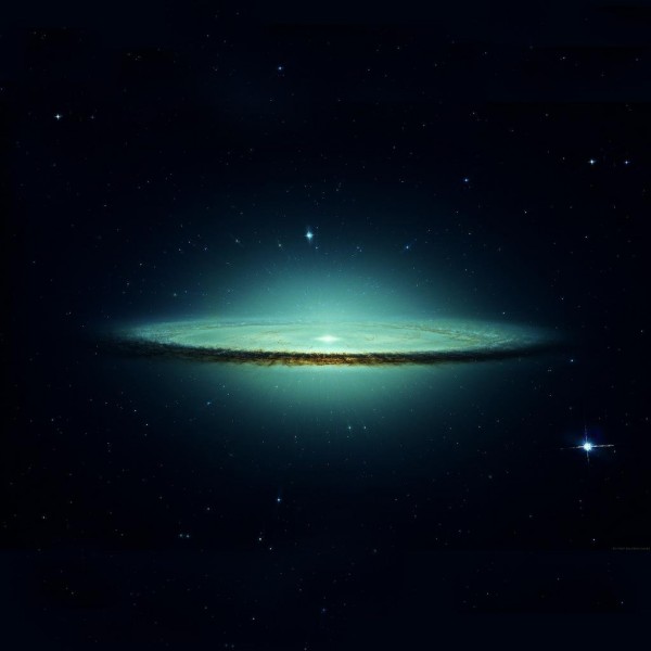 Sombrero Galaxy Particle Physics Wallpaper