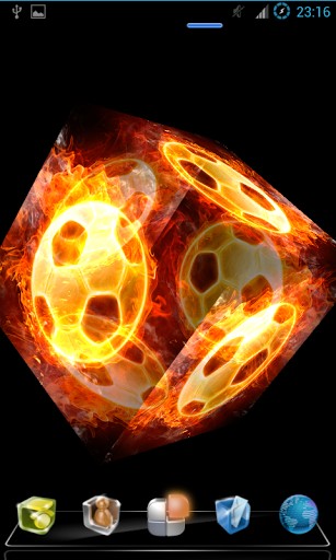 Put This Live Wallpaper 3d Of Fire Ball On Your Android Phone And
