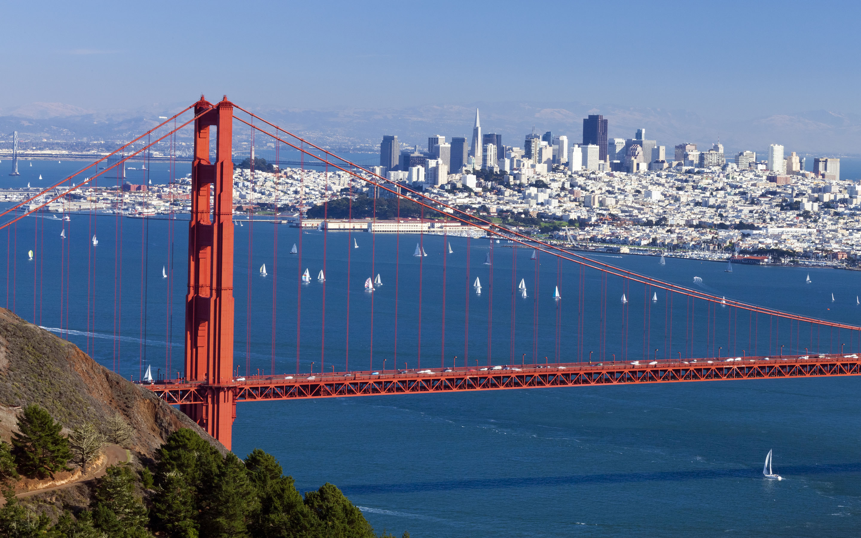 Golden Gate Puter Wallpaper Desktop Background Id