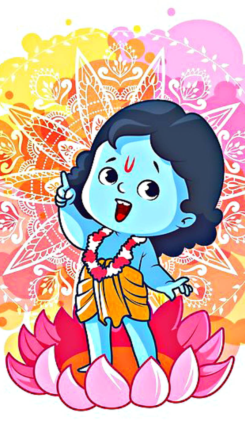 Cartoon Krishna Wallpaper