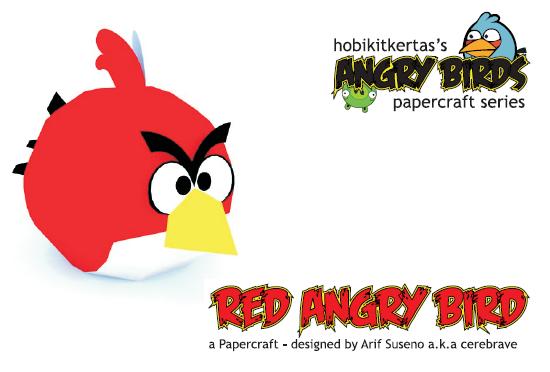 Red bird of Angry Birds cartoon wallpaper 2jpg