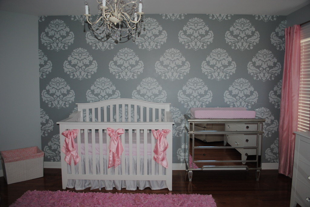 Baby Girl Nursery Wallpaper