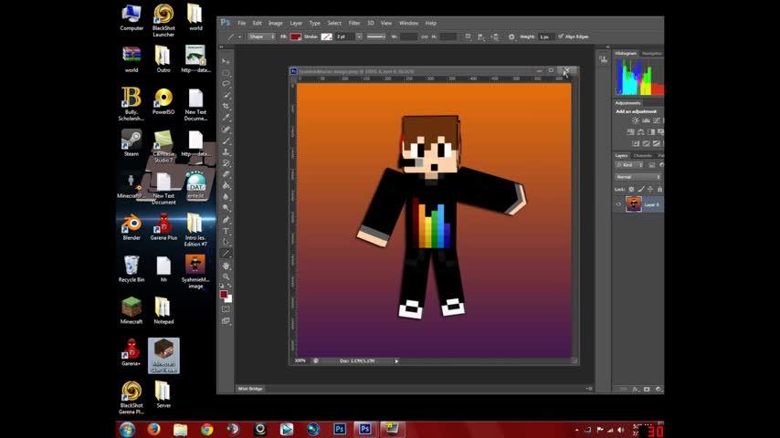 How To Make A Wallpaper With Your Minecraft Skin 