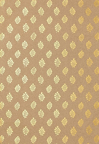 Gold Leaf Wallpaper Green