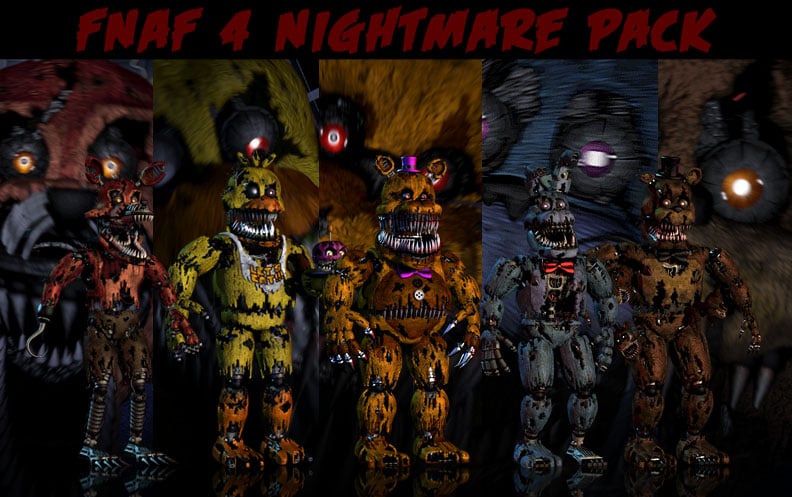 FNAF 4 Wallpaper Pack Updated by xquietlittleartistx on