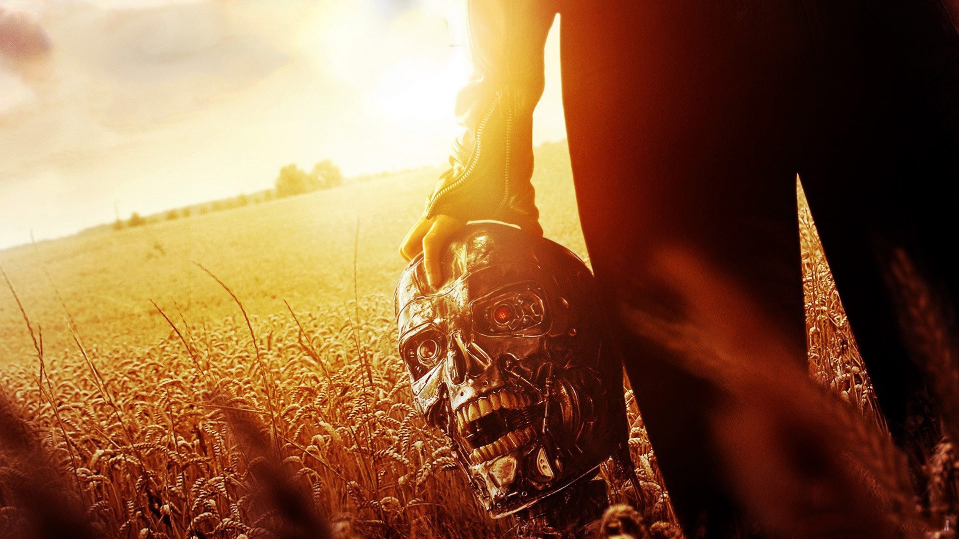 Terminator Genisys Robot Skull HD Wallpaper Stylish