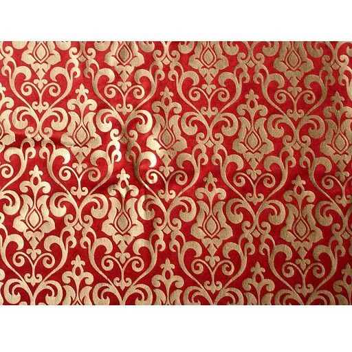 from etsy red damask velvet fabric with gold print red damask velvet