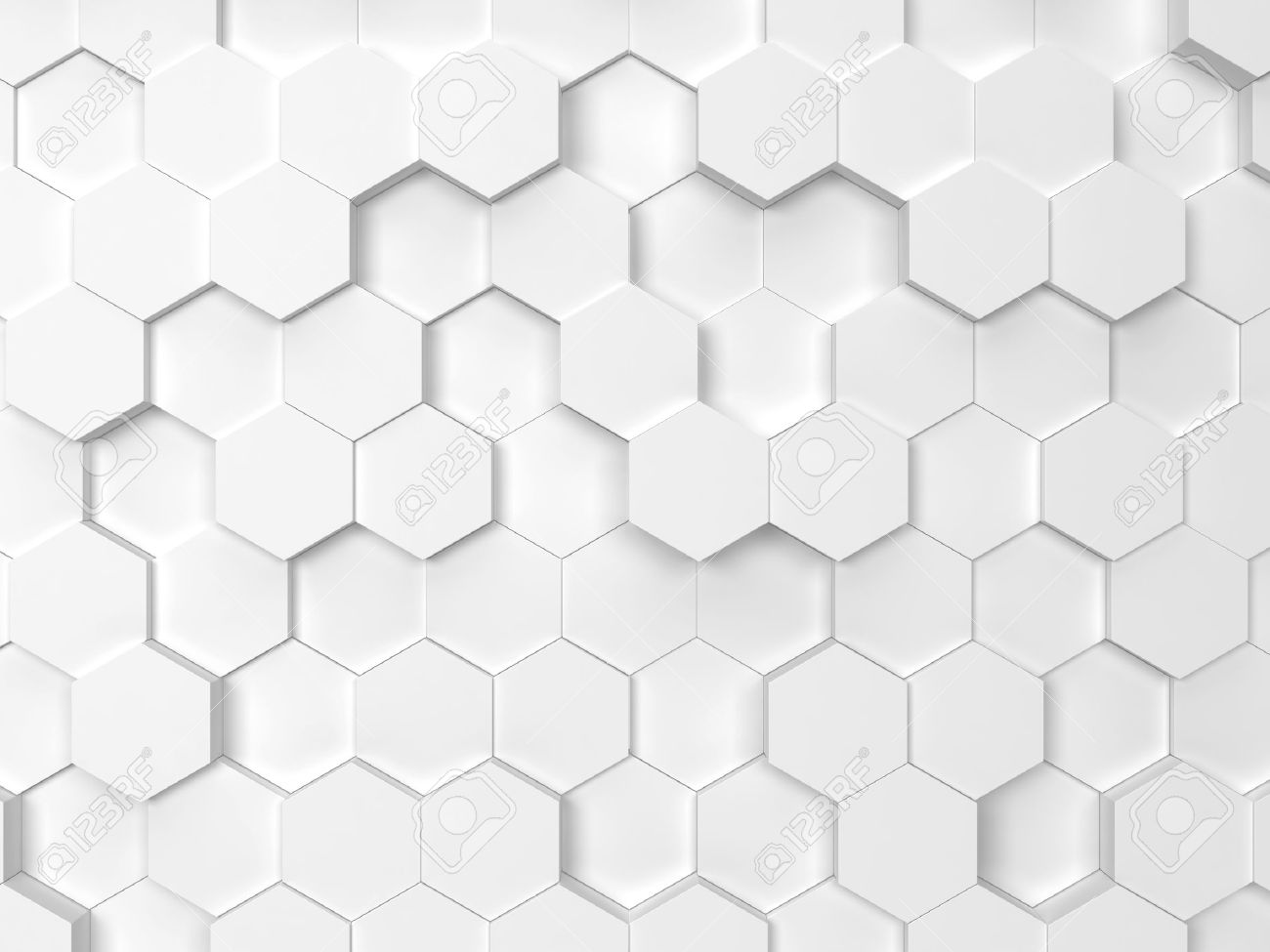 Hexagonal Background 3d Stock Photo Picture And