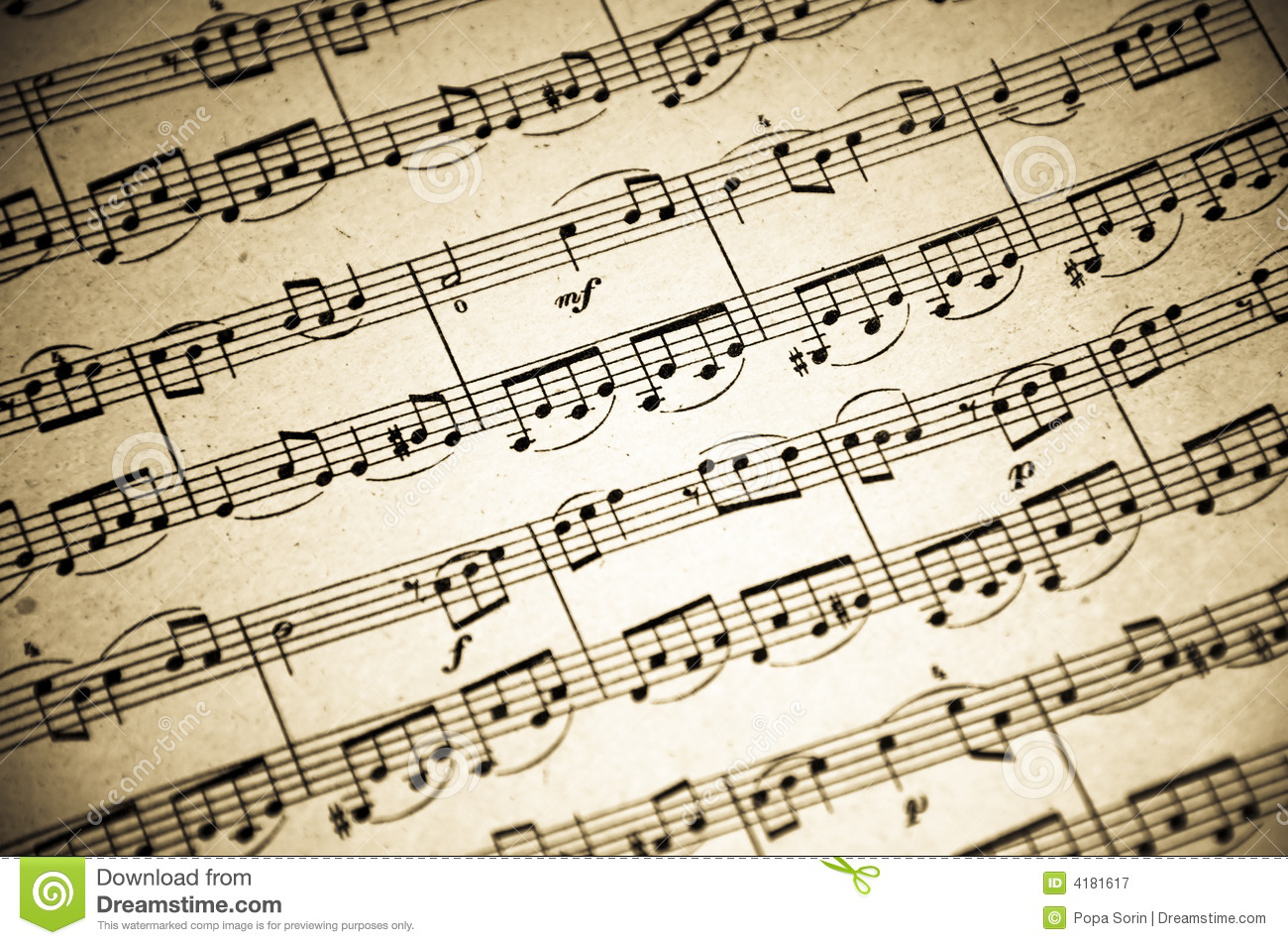 HD Music Notes Background