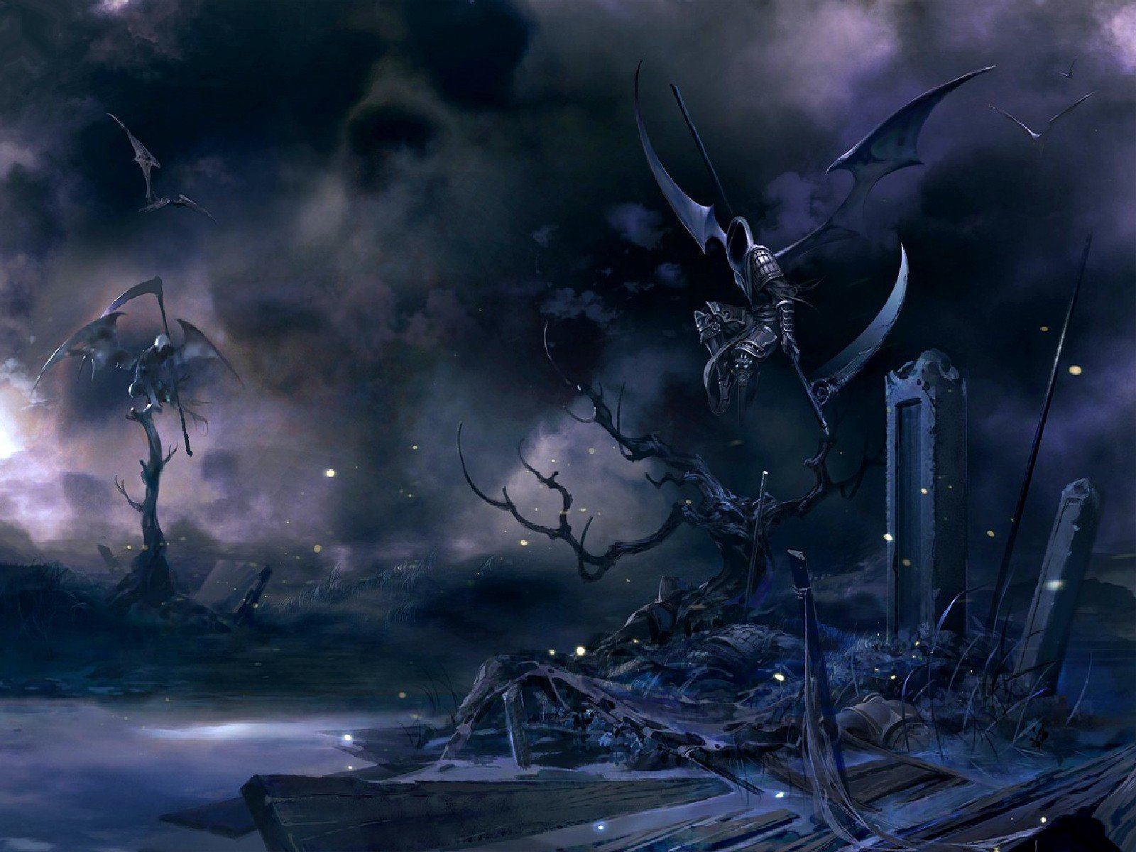 Fantasy Art Grim Reapers Wallpaper